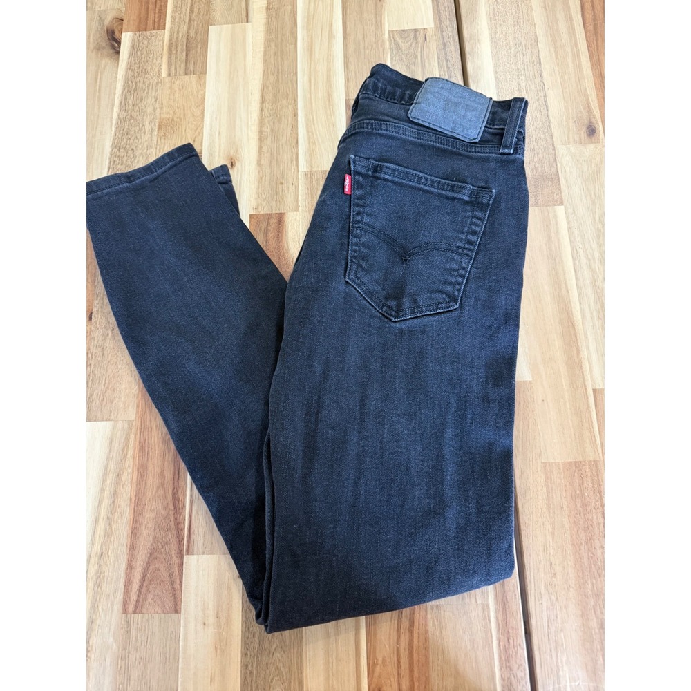 Levis 511 Slim Fit Black Denim Jeans Mens W29 L32 Stretch